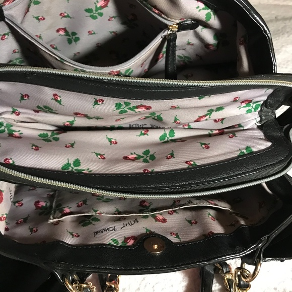 Betsey Johnson Satchel with Bow Lesque Sequins - Picture 3 of 6